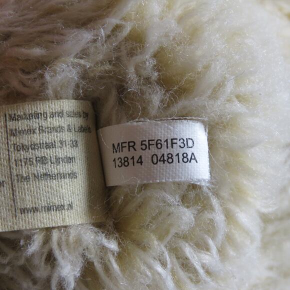 WWF Monkey Plush Toy Cream Brown Eco-Friendly Stuffed Animal 1986 Vintage - Picture 14 of 16